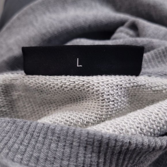 Karl Lagerfeld Big Logo Crew Neck Ribbed Sweatshirt Designer Preppy Large - Picture 5 of 9